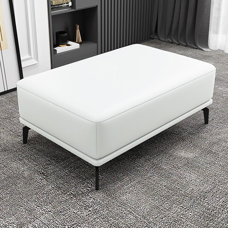 Rectangle Footstools Genuine Leather 23.4 Inch Width Standard Foot Stool