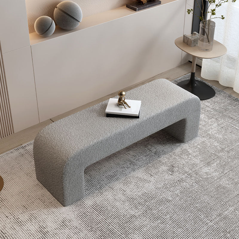 15.6-inch Width Standard Foot Stool Velvet Rectangle Footstools