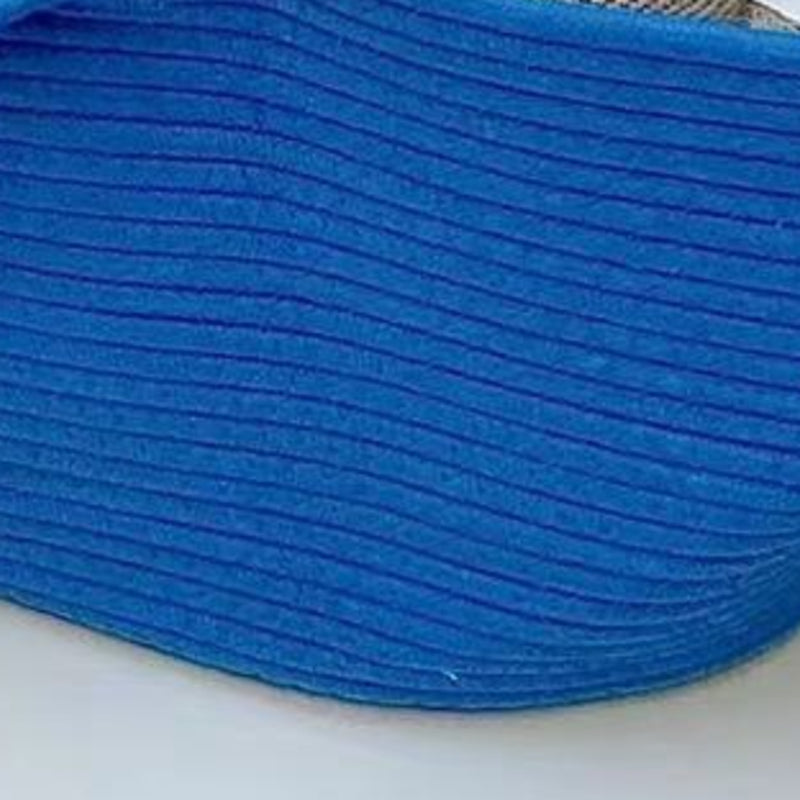 Contemporary Oval Portable Carrier Moses Basket in Yellow/Blue for Baby