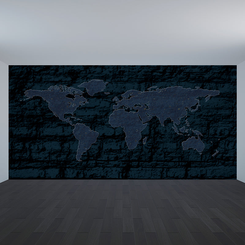 Illustration Mural Wallpaper World Map Environment Friendly Sitting Room Wall Mural