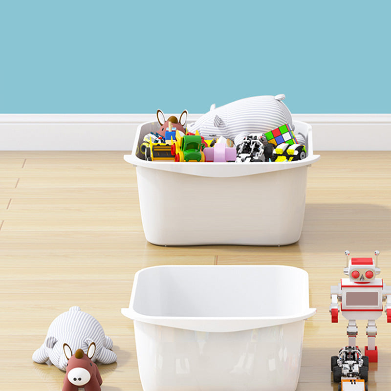 Contemporary Plastic Storage Bookcase Freestanding Closed Back No Theme