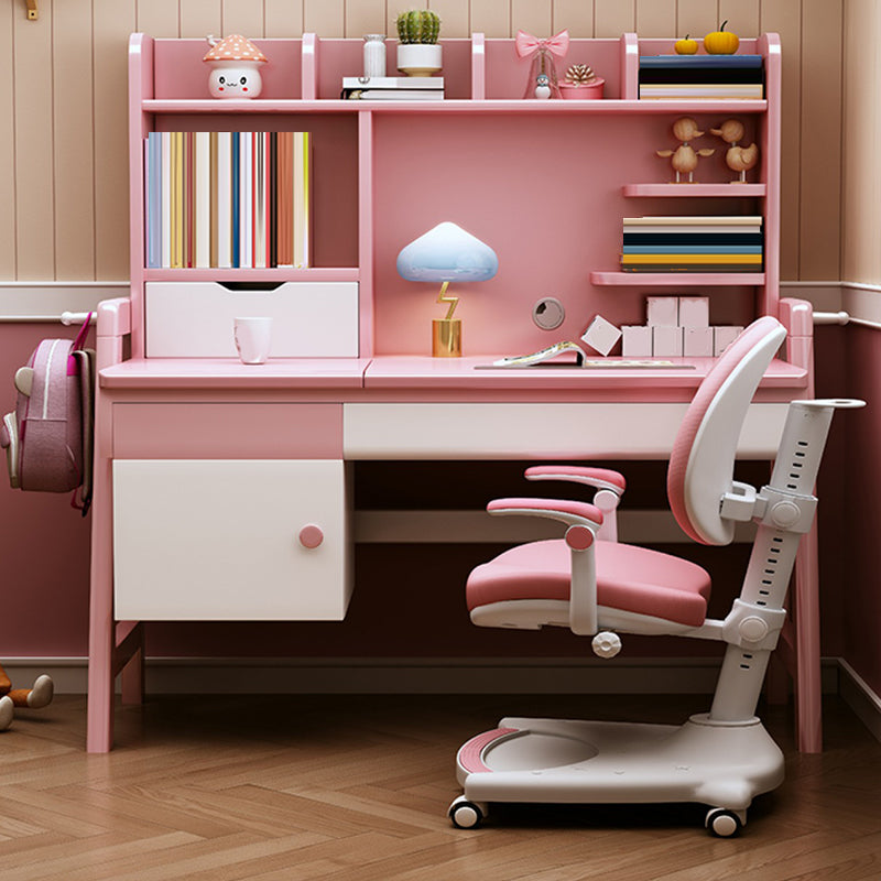 Bedroom Art Desk Kids Desk and Chair Set with Drawers Kids Desk 23.6"W