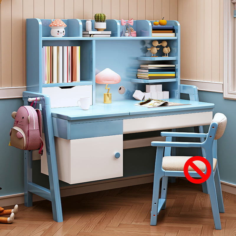 Bedroom Art Desk Kids Desk and Chair Set with Drawers Kids Desk 23.6"W