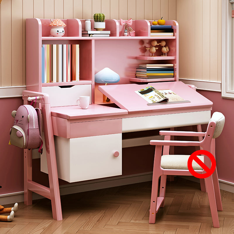 Bedroom Art Desk Kids Desk and Chair Set with Drawers Kids Desk 23.6"W