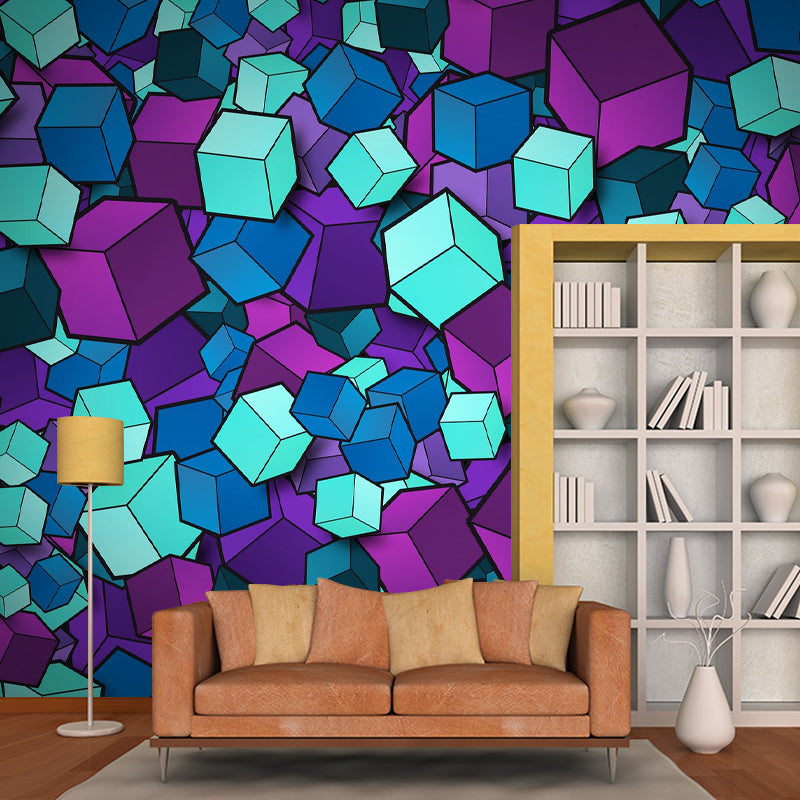 Illustration Geometric Pattern Mildew Wall Mural Horizontalt for Living Room