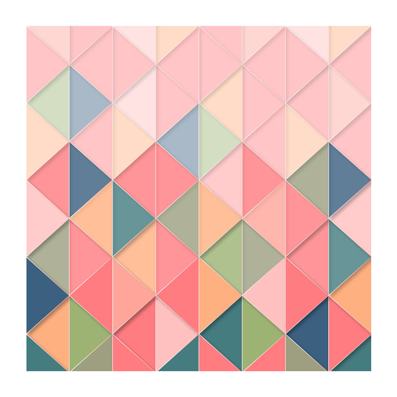 Illustration Geometric Pattern Mildew Wall Mural Horizontalt for Living Room