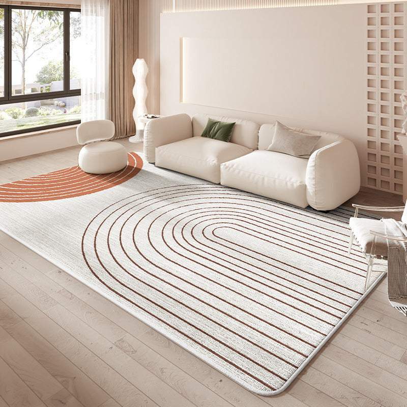 Nordic Simple Rug Light Color Imitation Cashmere Indoor Rug Non-slip Area Carpet for Bedroom