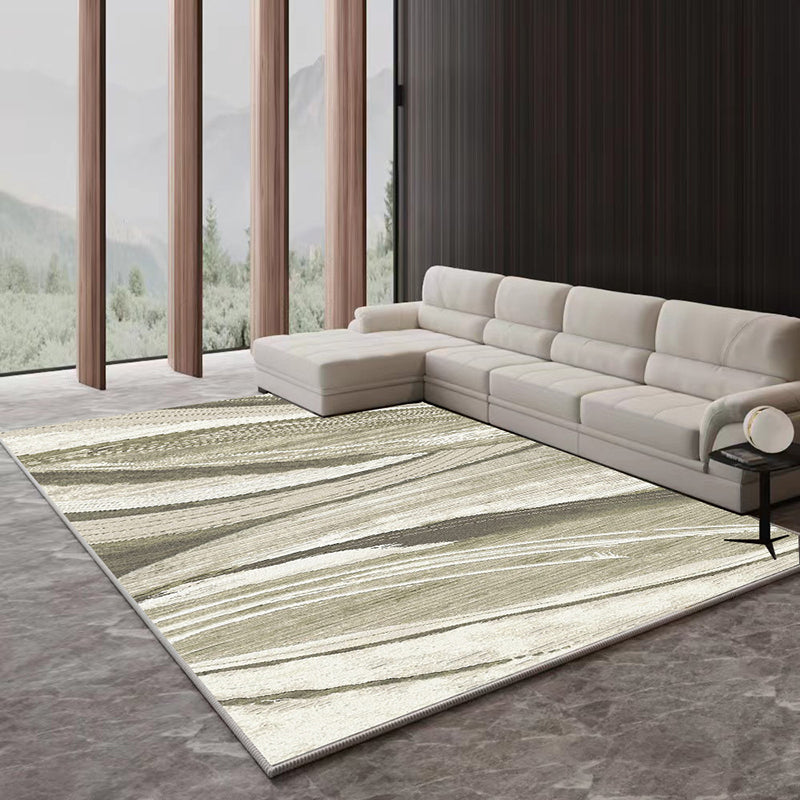 Modern Abstract Rug Gradient Imitation Cashmere Rug Non-slip Area Carpet for Living Room