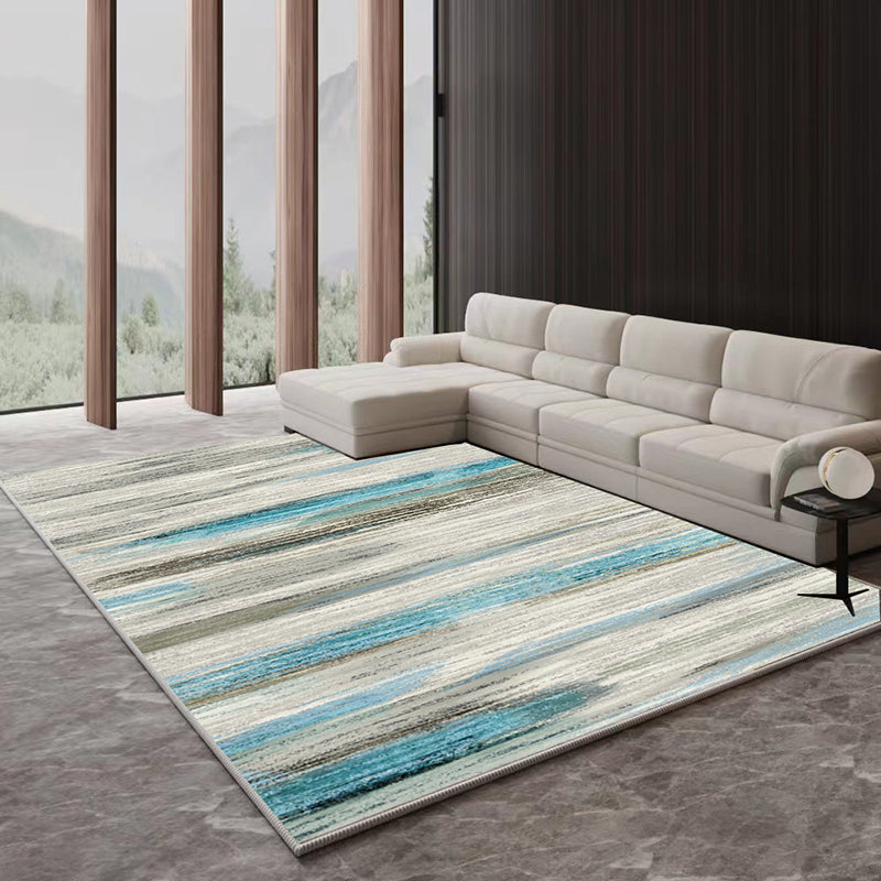 Modern Abstract Rug Gradient Imitation Cashmere Rug Non-slip Area Carpet for Living Room