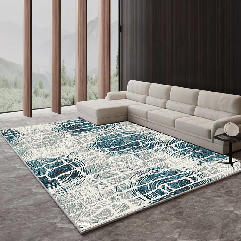 Modern Abstract Rug Gradient Imitation Cashmere Rug Non-slip Area Carpet for Living Room