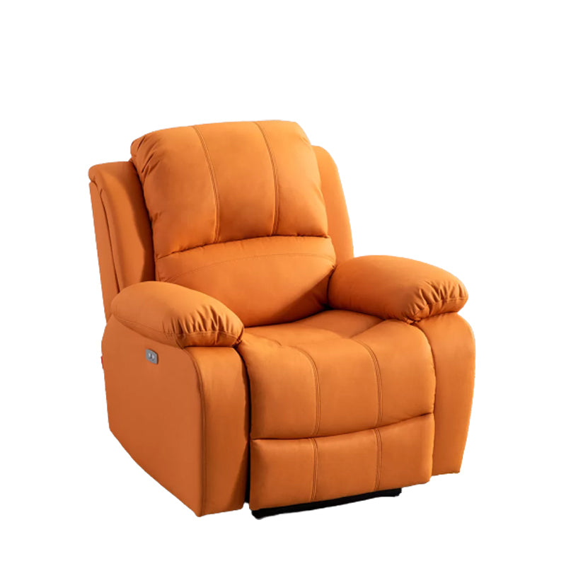 Faux Leather Standard Recliner Adjustable Recliner Chair with Lumbar Support