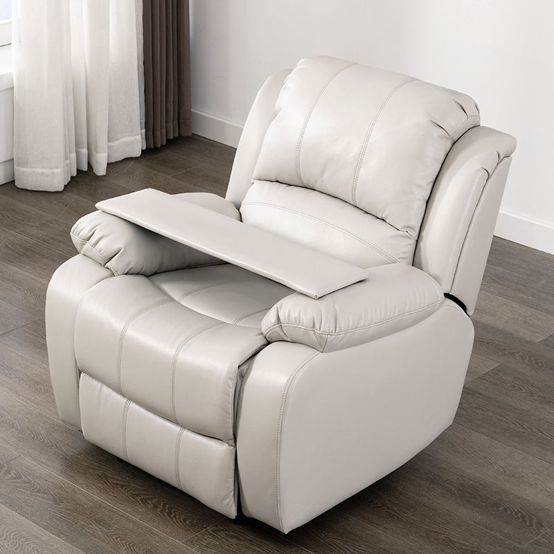 Faux Leather Standard Recliner Adjustable Recliner Chair with Lumbar Support