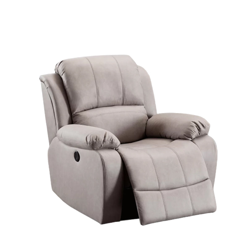 Faux Leather Standard Recliner Adjustable Recliner Chair with Lumbar Support