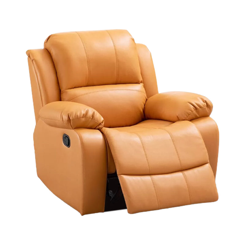 Faux Leather Standard Recliner Adjustable Recliner Chair with Lumbar Support