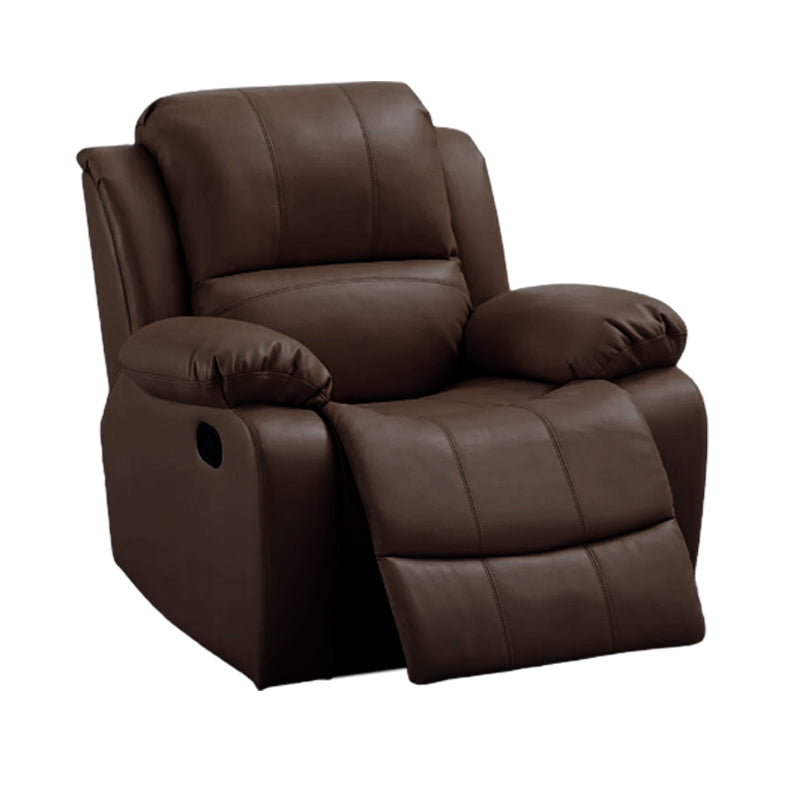 Faux Leather Standard Recliner Adjustable Recliner Chair with Lumbar Support