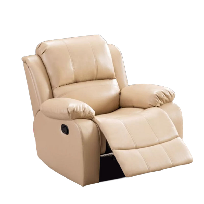 Faux Leather Standard Recliner Adjustable Recliner Chair with Lumbar Support