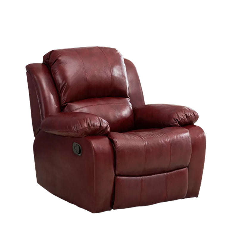Faux Leather Standard Recliner Adjustable Recliner Chair with Lumbar Support