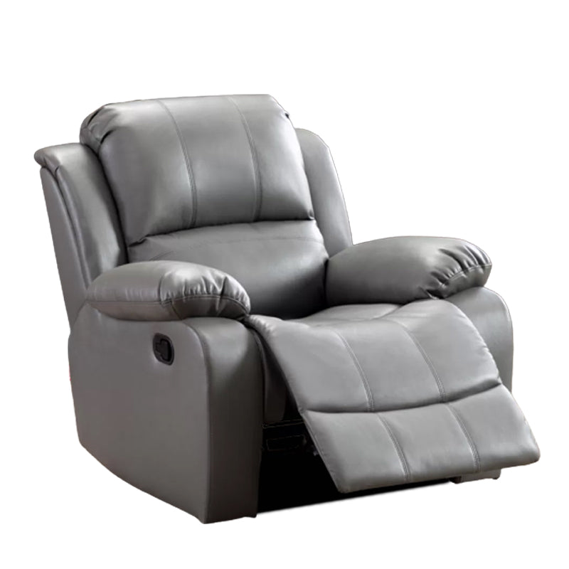 Faux Leather Standard Recliner Adjustable Recliner Chair with Lumbar Support