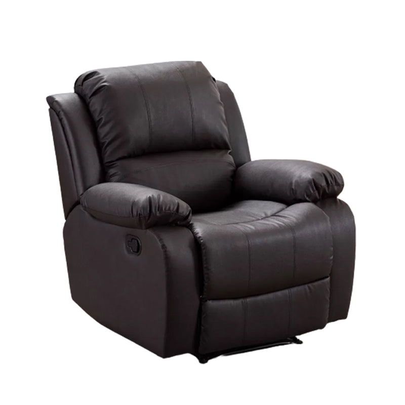 Faux Leather Standard Recliner Adjustable Recliner Chair with Lumbar Support