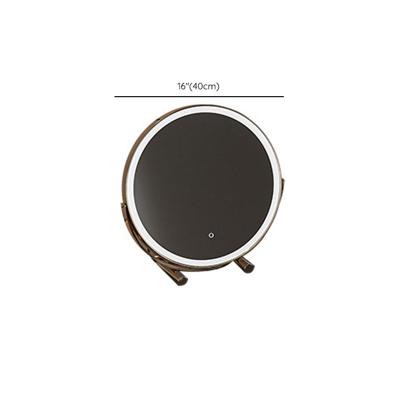 17" Wide Glam Vanity Table Glass Black Make-up Vanity with Drawer