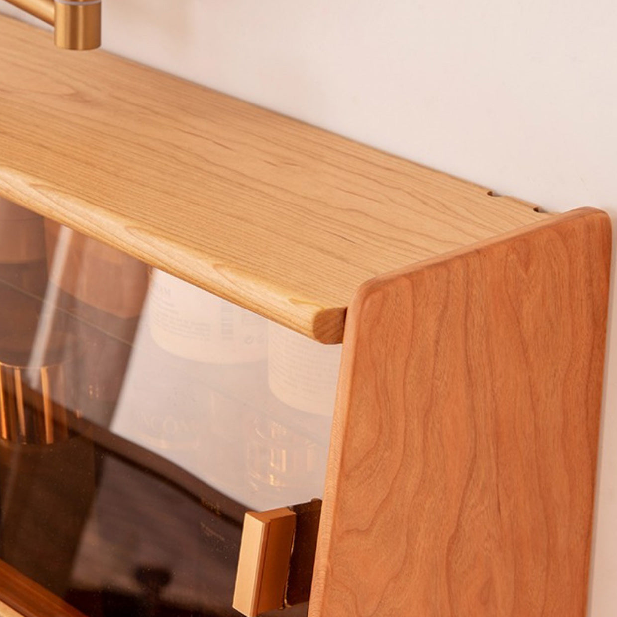 16" Wide Contemporary Vanity Table Solid Wood Make-up Vanity with Drawer