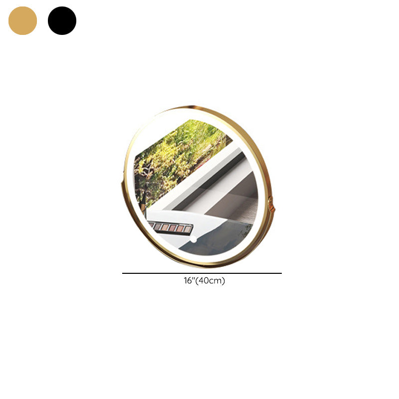 Mirrored Glass Makeup Counter Lighted Mirror Vanity Dressing Table with Drawer