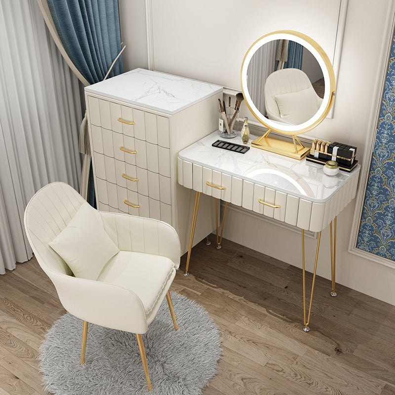 Slate Vanity Desk Removable Vanity Makeup Vanity Set for Bedroom