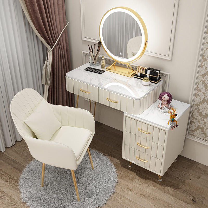 Slate Vanity Desk Removable Vanity Makeup Vanity Set for Bedroom