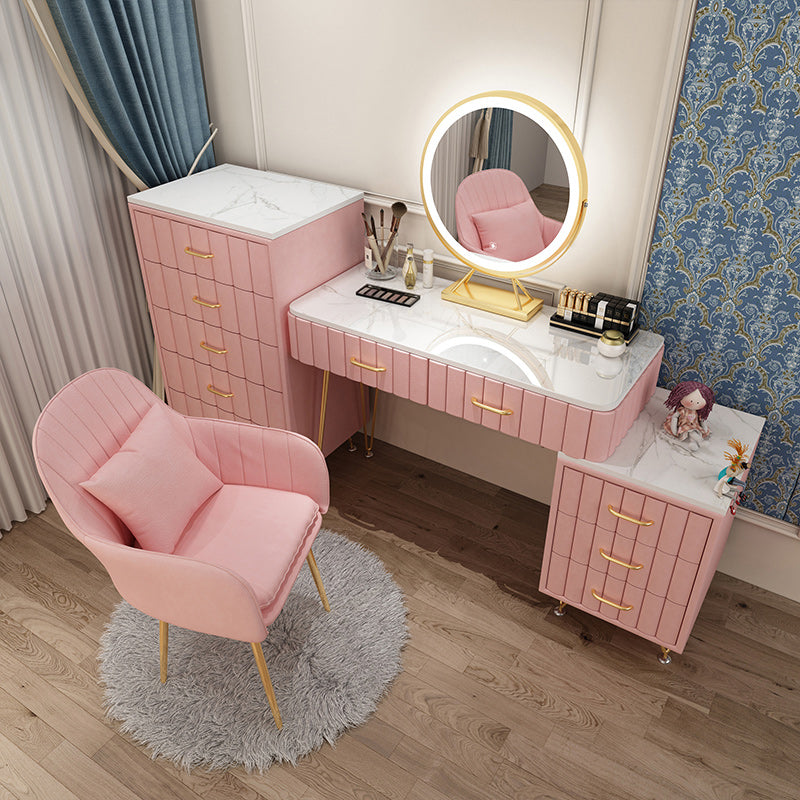 Slate Vanity Desk Removable Vanity Makeup Vanity Set for Bedroom