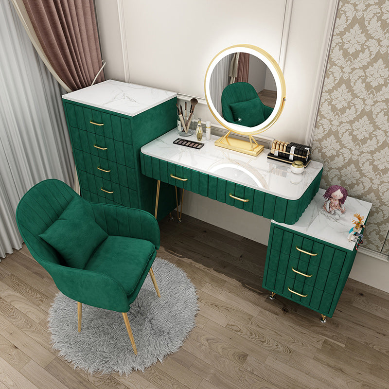 Slate Vanity Desk Removable Vanity Makeup Vanity Set for Bedroom