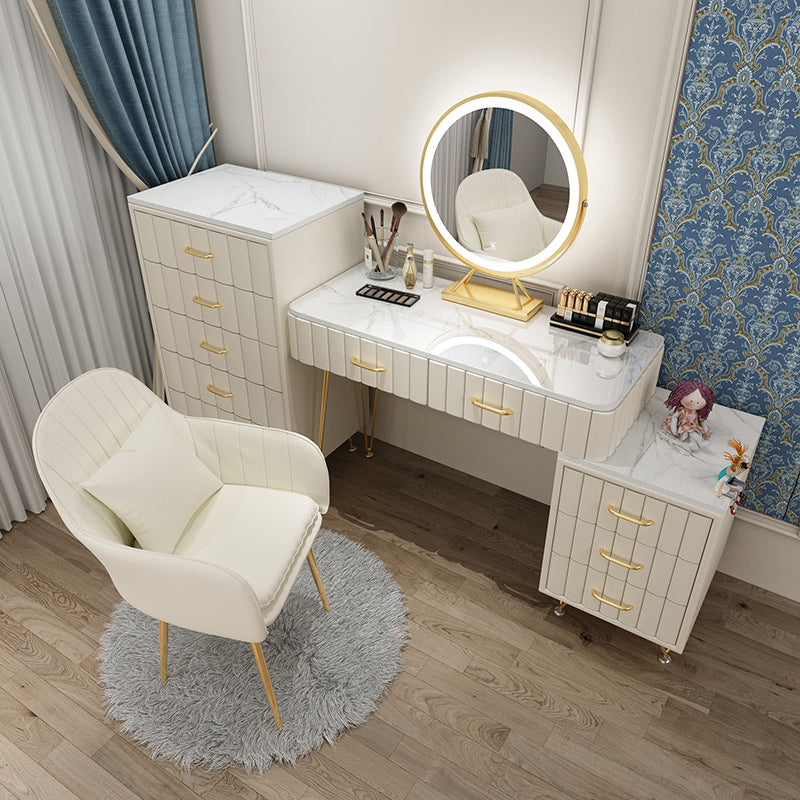 Slate Vanity Desk Removable Vanity Makeup Vanity Set for Bedroom