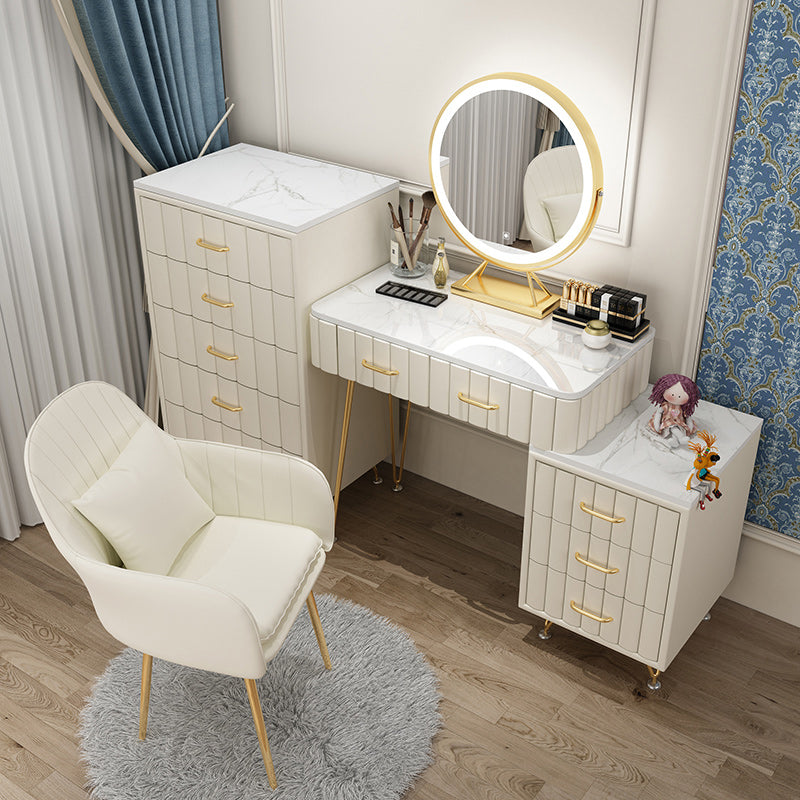 Slate Vanity Desk Removable Vanity Makeup Vanity Set for Bedroom