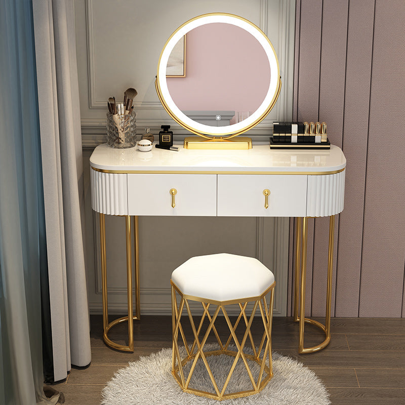 Wooden Vanity Desk Storage Box Vanity Makeup Vanity Set for Bedroom