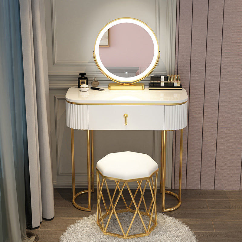 Wooden Vanity Desk Storage Box Vanity Makeup Vanity Set for Bedroom