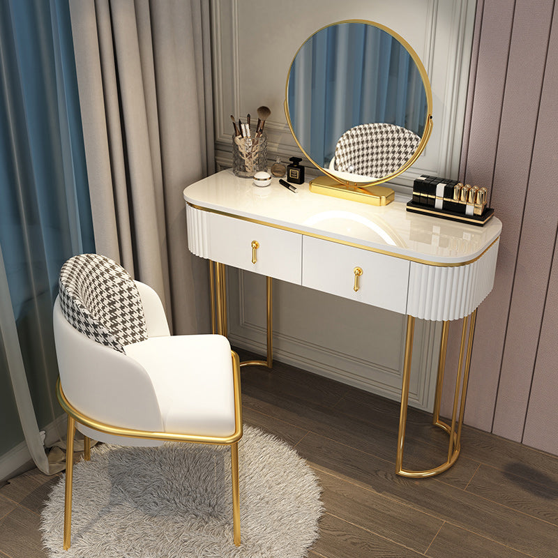 Wooden Vanity Desk Storage Box Vanity Makeup Vanity Set for Bedroom