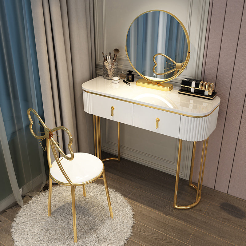 Wooden Vanity Desk Storage Box Vanity Makeup Vanity Set for Bedroom
