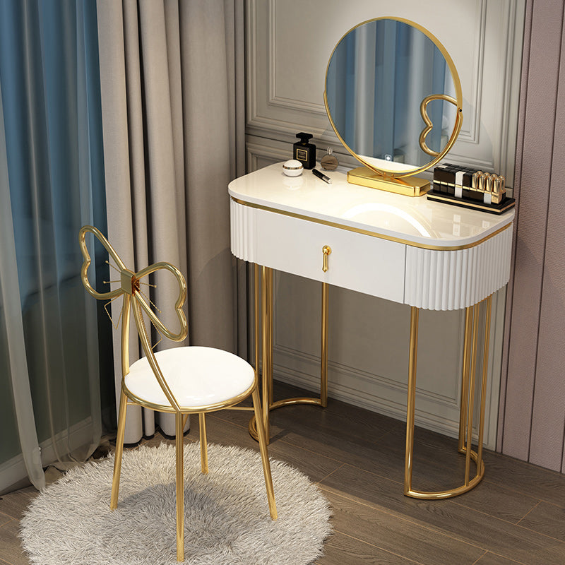Wooden Vanity Desk Storage Box Vanity Makeup Vanity Set for Bedroom