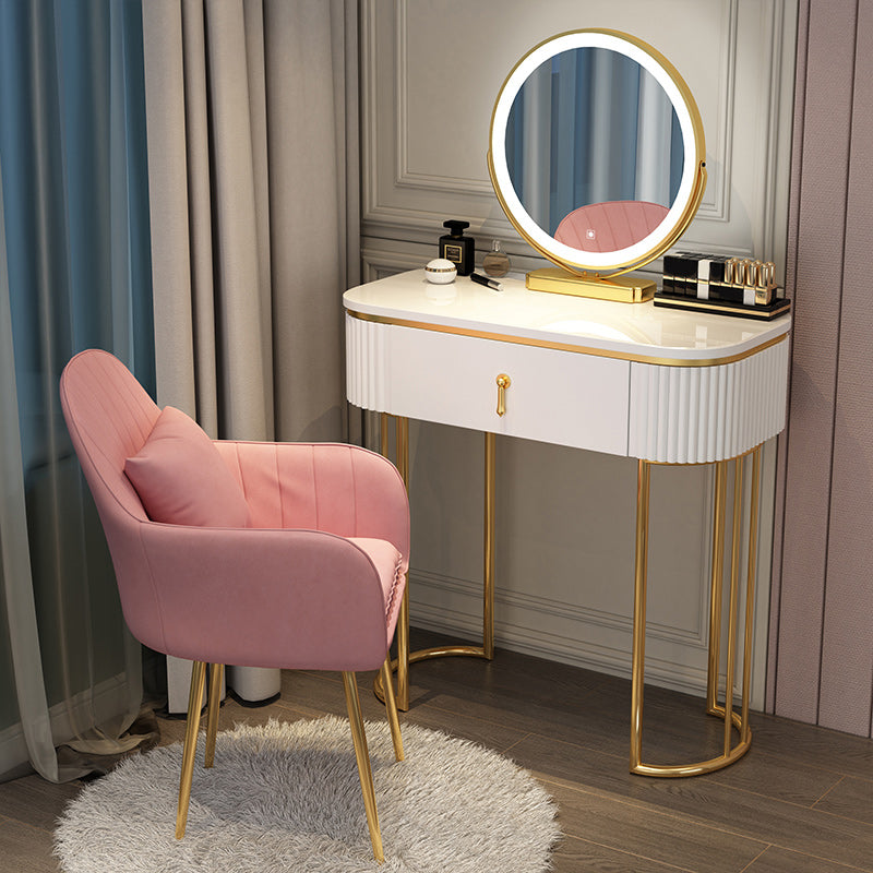 Wooden Vanity Desk Storage Box Vanity Makeup Vanity Set for Bedroom