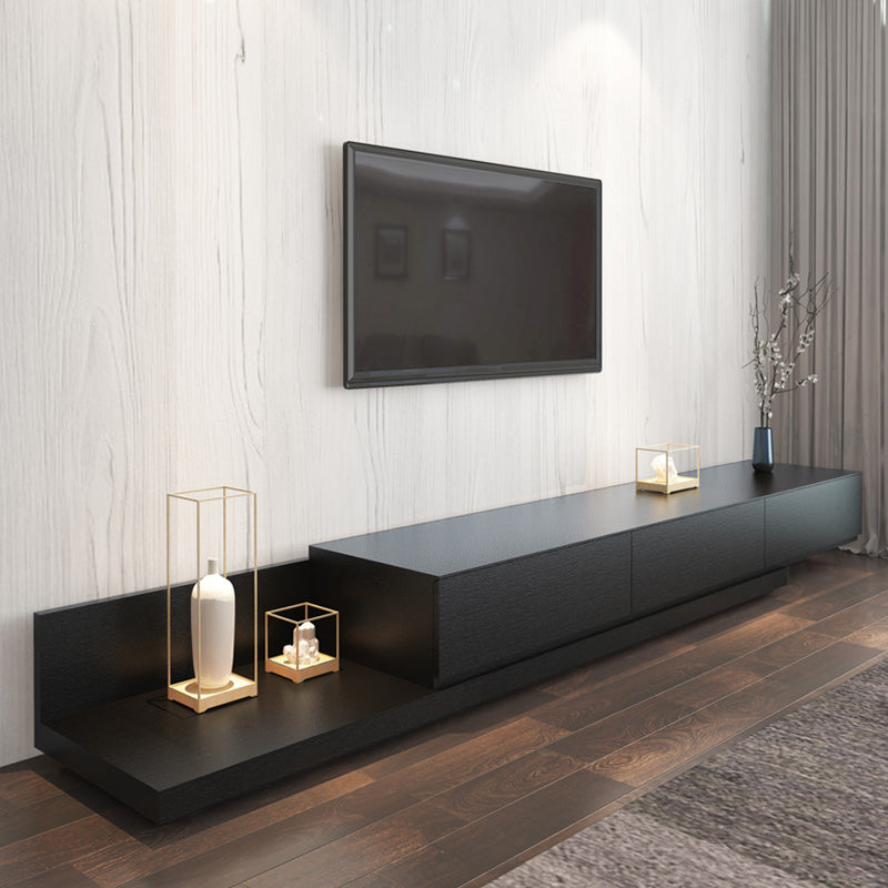 Wooden TV Stand Console Scandinavian Media Console with 3 Drawers