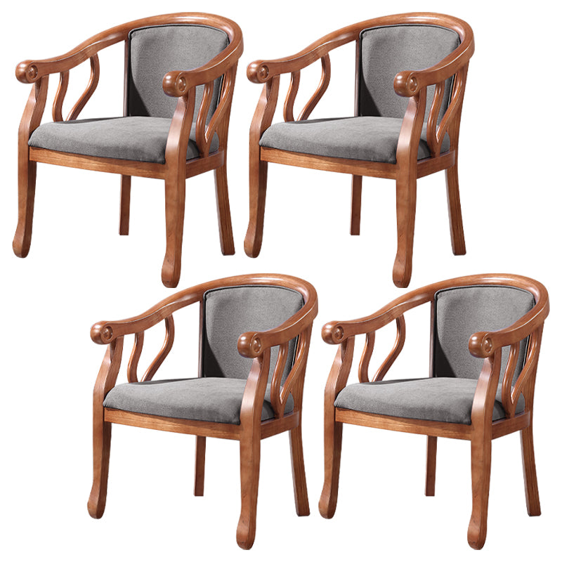 Traditional Style Dining Chair Solid Wood Dining Arm Chair for Hotel