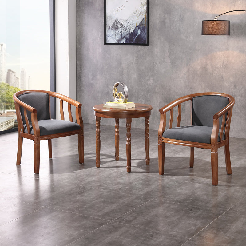 Traditional Style Dining Chair Solid Wood Dining Arm Chair for Hotel