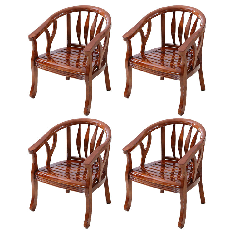 Traditional Style Dining Chair Solid Wood Dining Arm Chair for Hotel