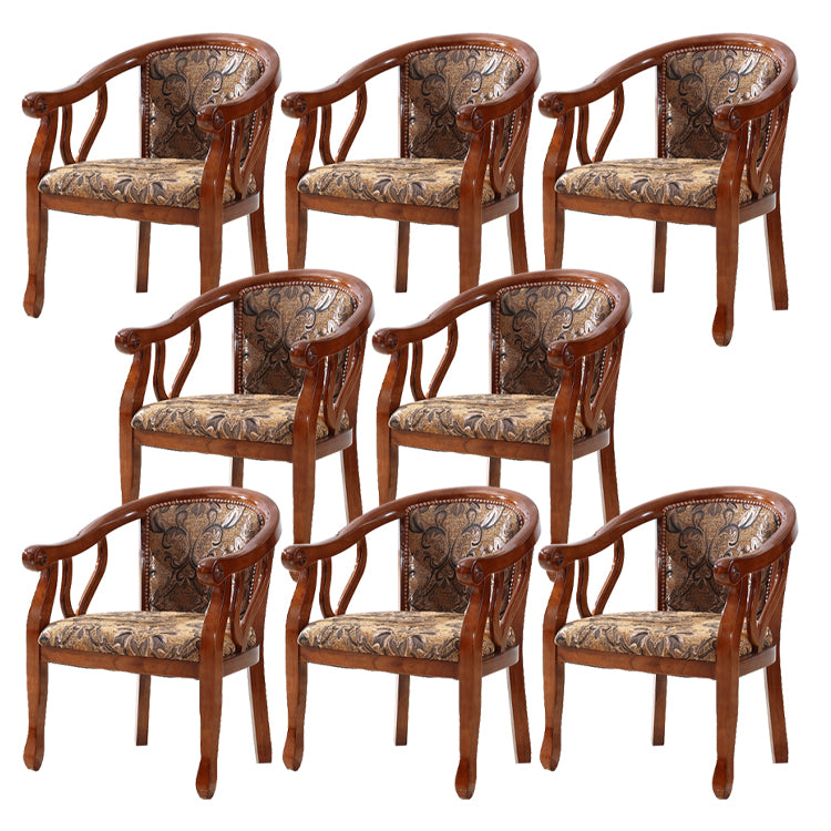Traditional Style Dining Chair Solid Wood Dining Arm Chair for Hotel