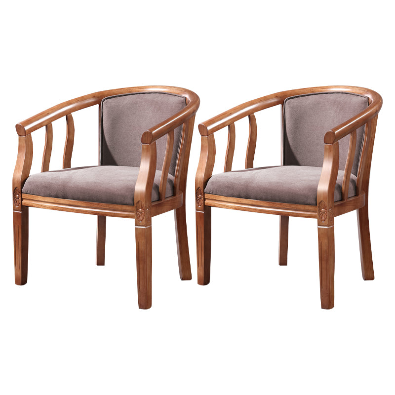 Traditional Style Dining Chair Solid Wood Dining Arm Chair for Hotel