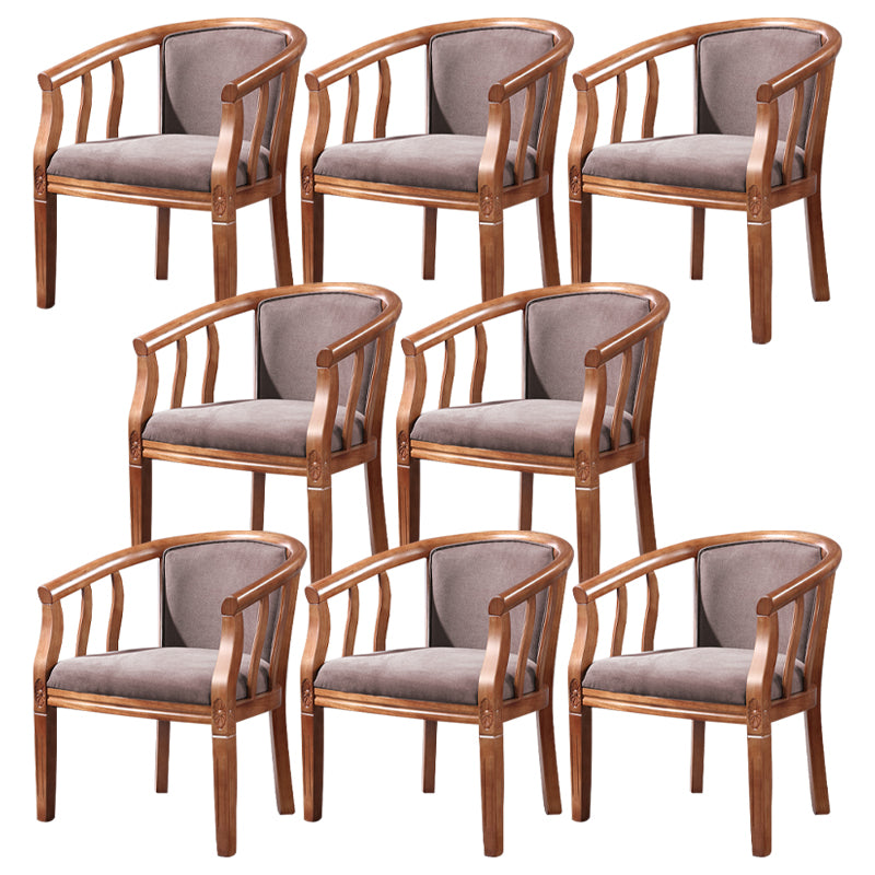 Traditional Style Dining Chair Solid Wood Dining Arm Chair for Hotel