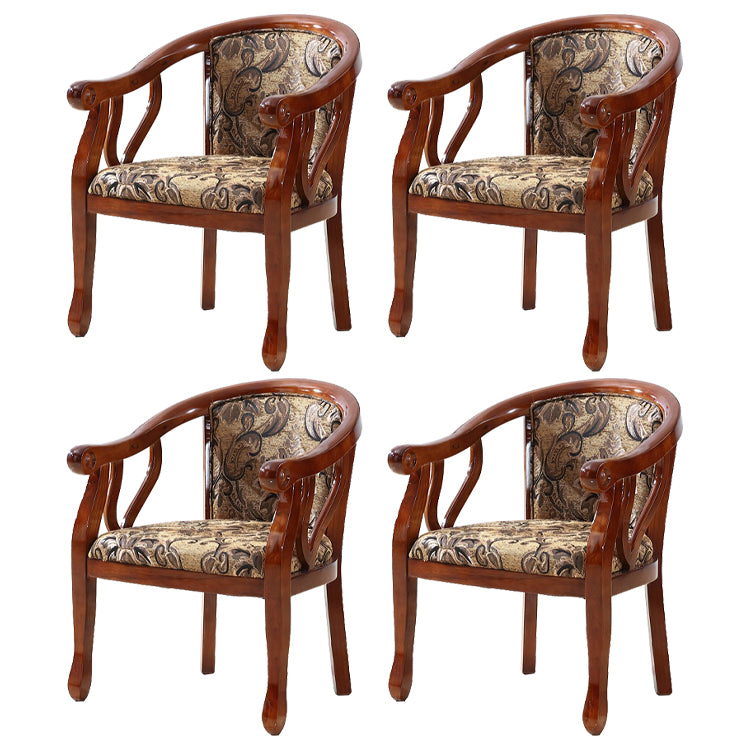 Traditional Style Dining Chair Solid Wood Dining Arm Chair for Hotel