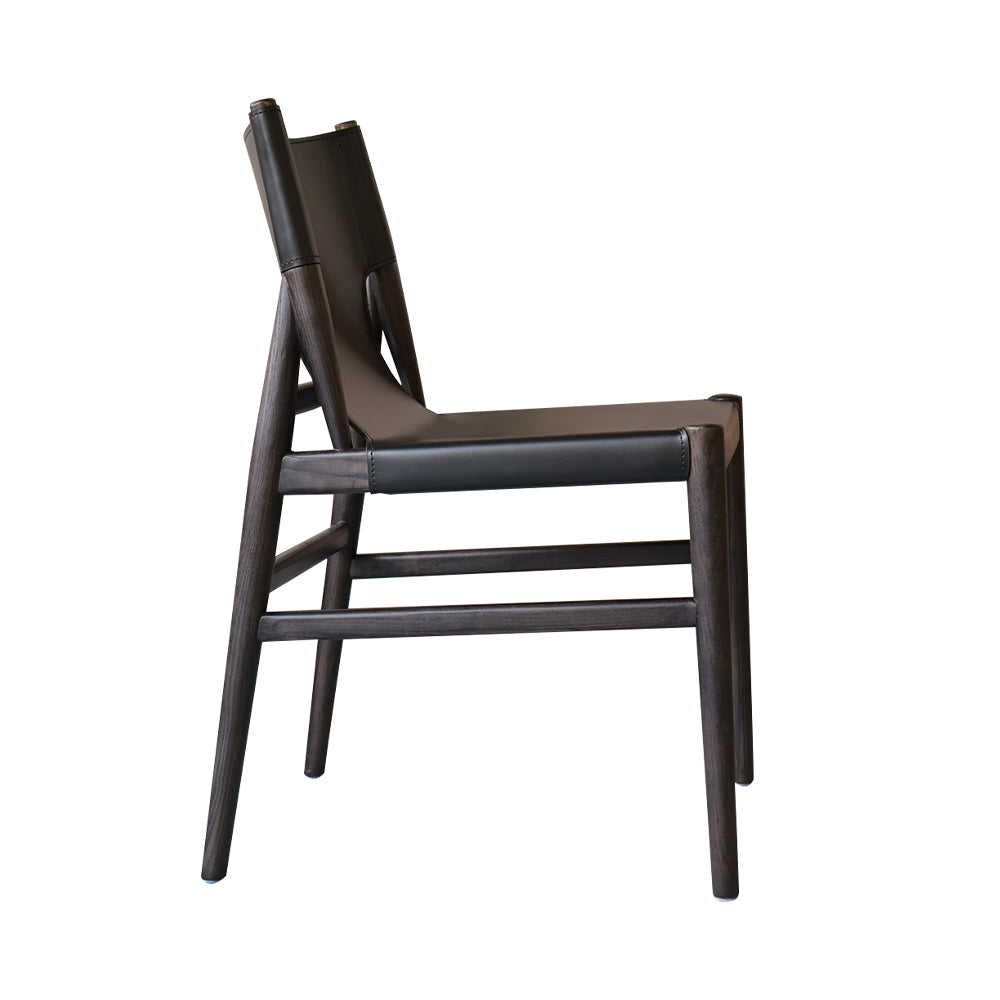 Modern Simple Side Chair Wooden Frame Kitchen Dining Chair for Home Use