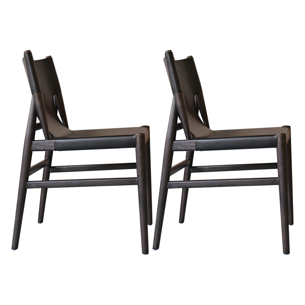 Modern Simple Side Chair Wooden Frame Kitchen Dining Chair for Home Use