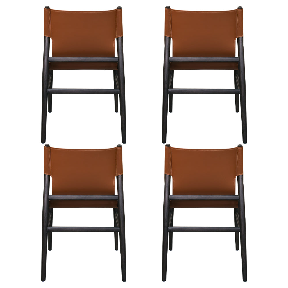 Modern Simple Side Chair Wooden Frame Kitchen Dining Chair for Home Use