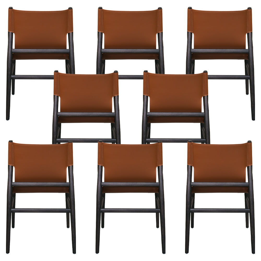 Modern Simple Side Chair Wooden Frame Kitchen Dining Chair for Home Use